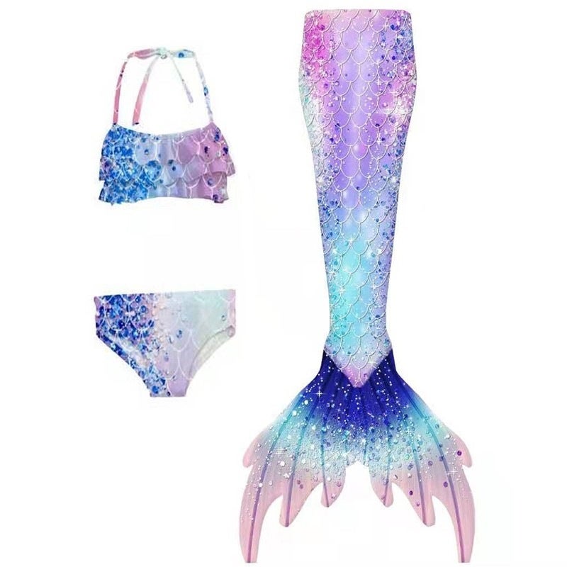 Mermaid Tail Children'S Swimsuit Princess Baby Mermaid Costume Girls Split Swimming Girl Mermaid Tail - Image 1